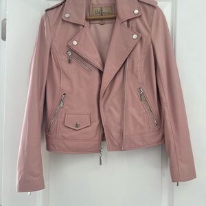 Blush Pink Wilson Leather Jacket